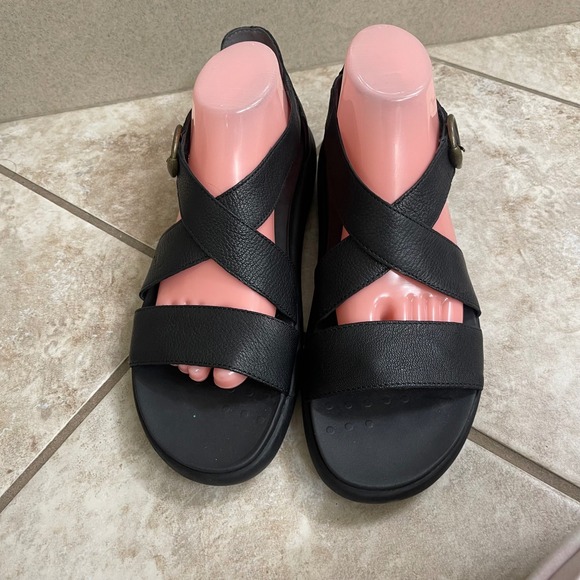 Vionic womens Harmony Rx Strappy leather size 10 EUC hook loop recovery - Picture 3 of 8